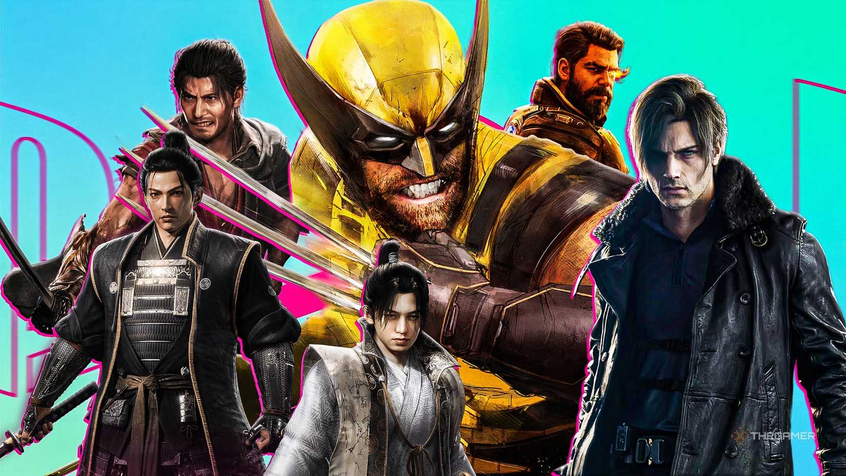 TheGamer PS5 Most Anticipated Game Collage Including Wolverine.