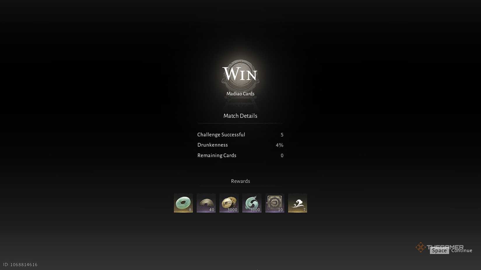 Where Winds Meet Madiao card game rewards.