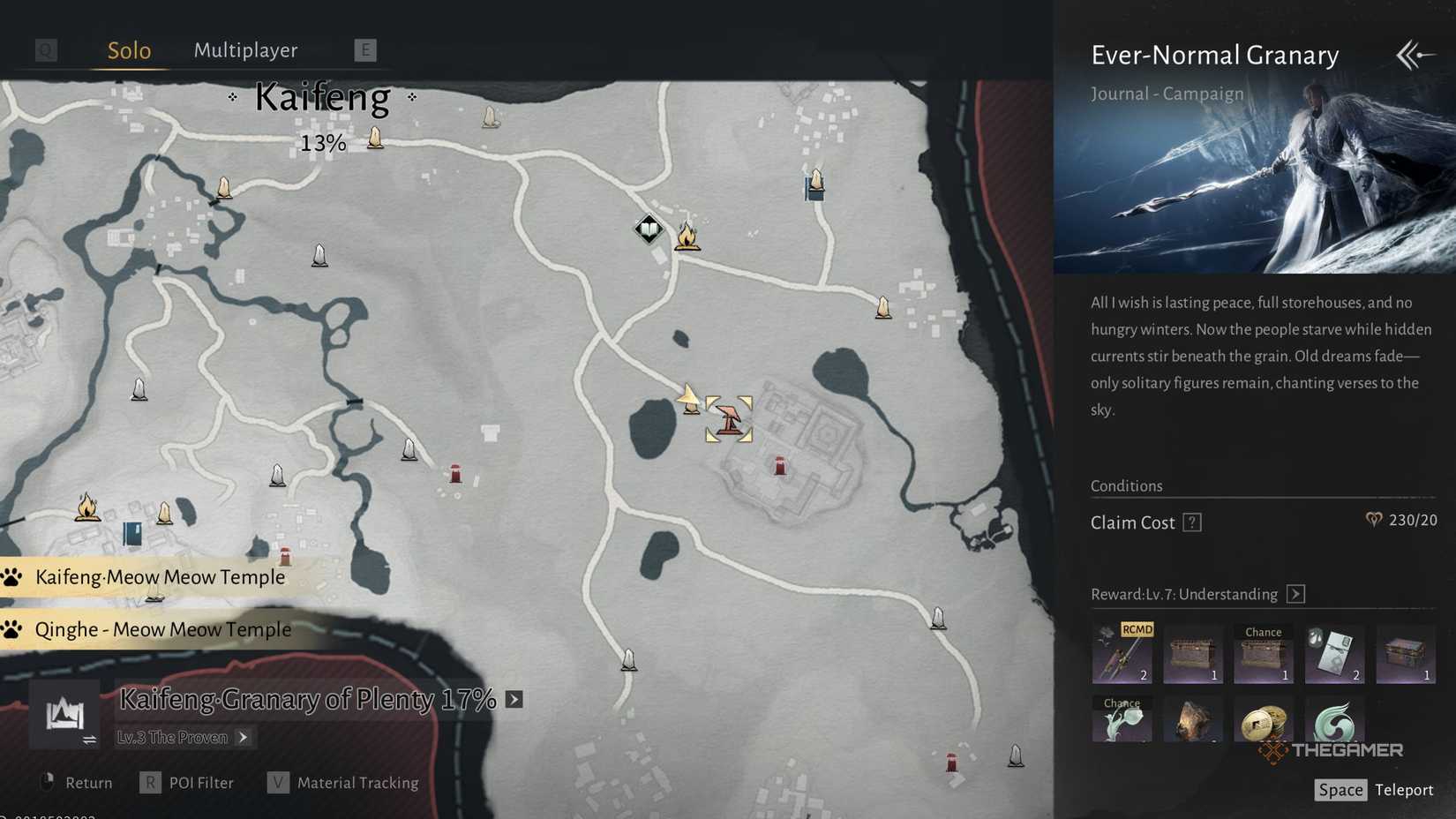 Where the wind meets the Zheng E boss fight location on the map.