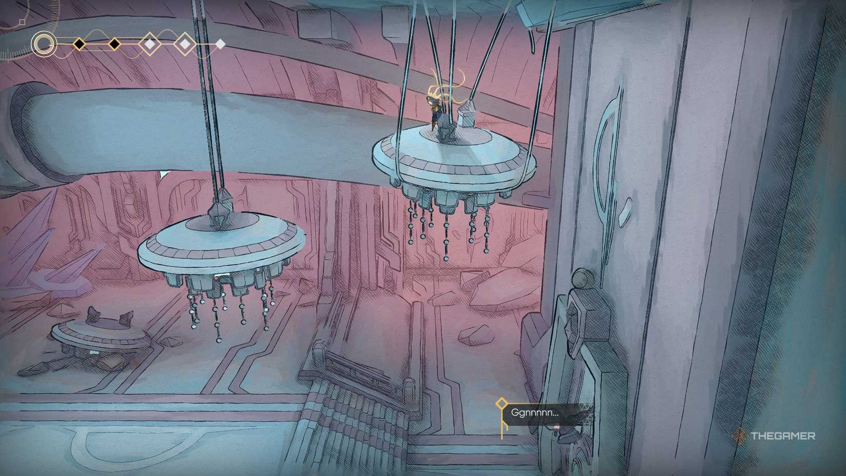 It's on top of MIO's object.