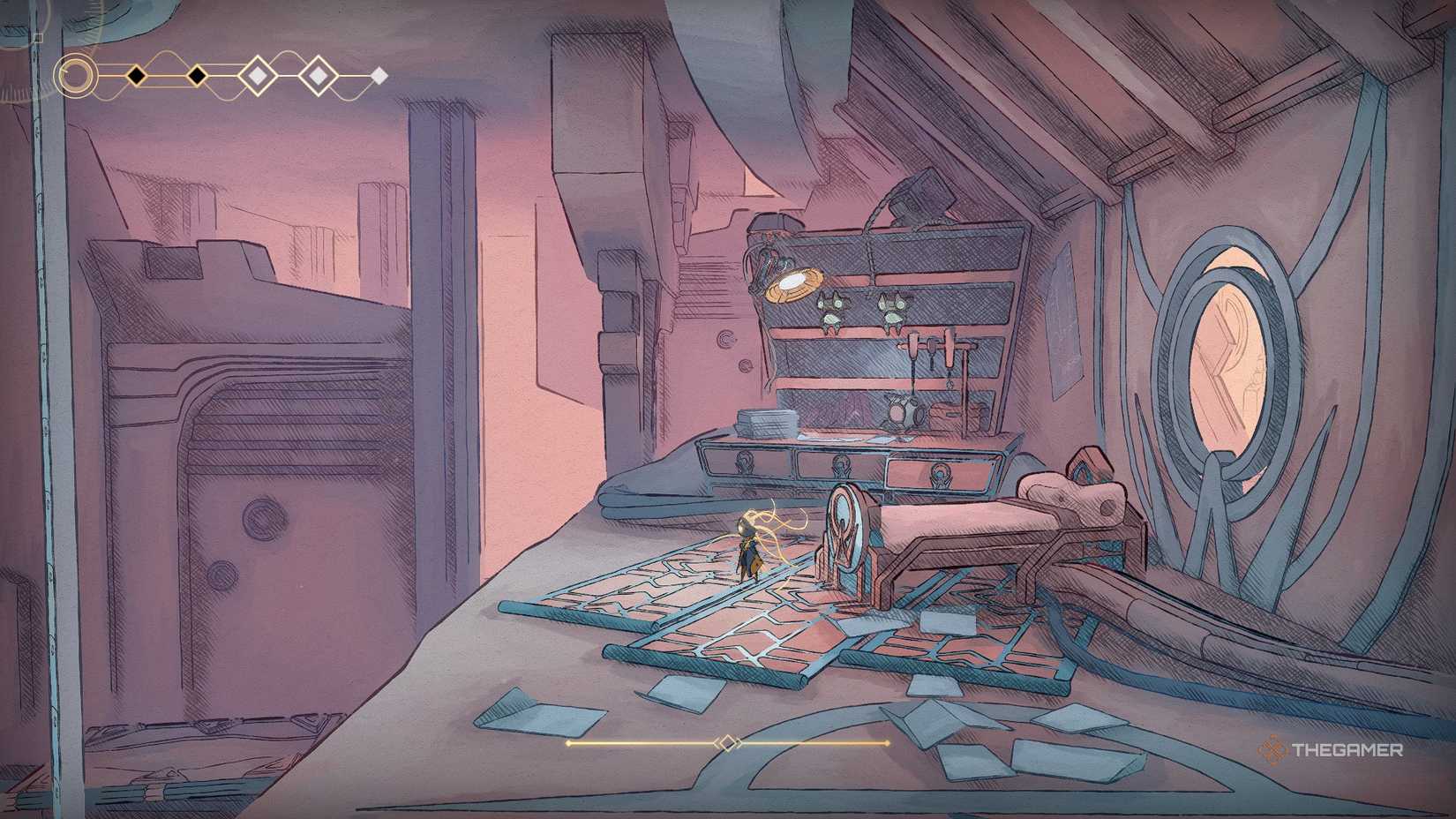 Mio near the store owner Mel.