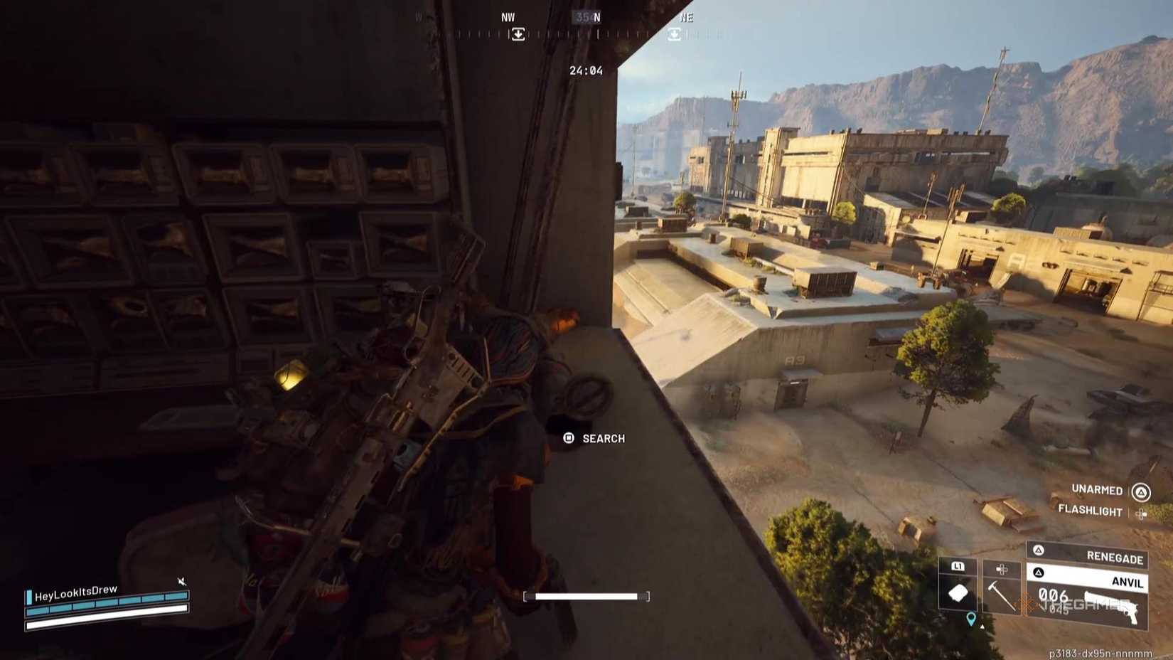 A grenade tube in the spaceport in Arc Raiders.