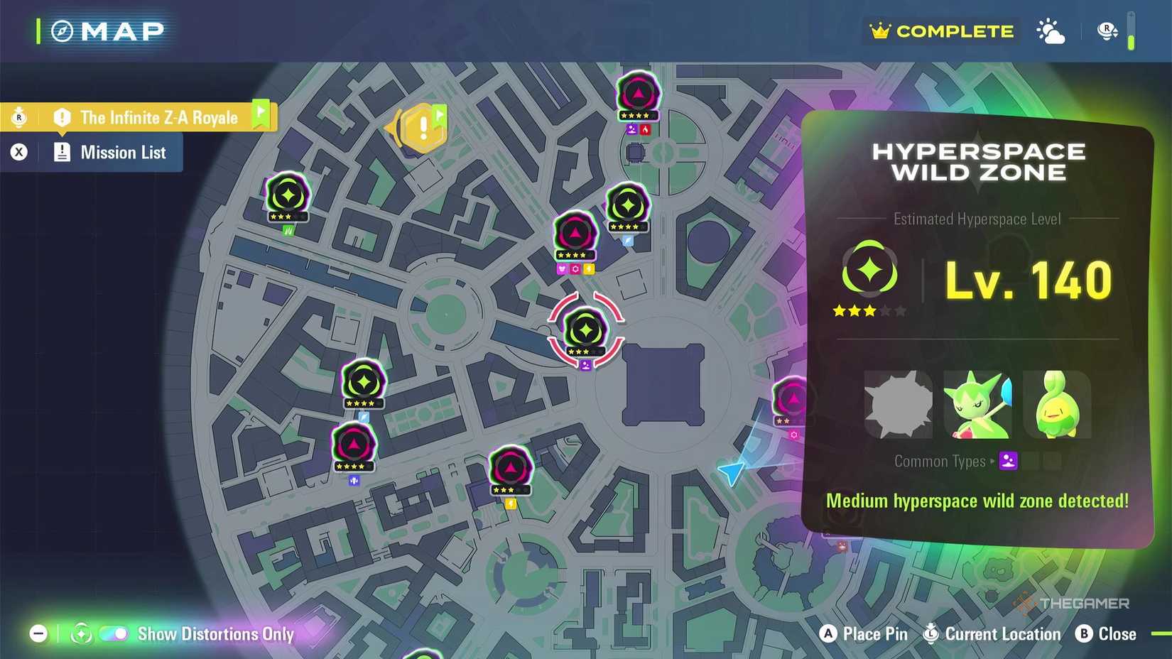 Hyperspace Wild Zone Hisuian Qwilfish spawns in Pokemon Legends: ZA's Mega Dimension DLC.