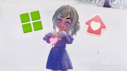 Player with Home Expansion Ticket and Plot Upgrade in Heartopia.