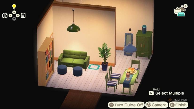 Room created with counters in Hotel Resort in Animal Crossing New Horizons in update 3.0.