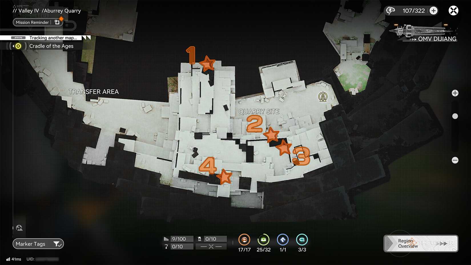 Aurylene location at Aburrey Quarry - Arknights: Endfield's Quarry site.