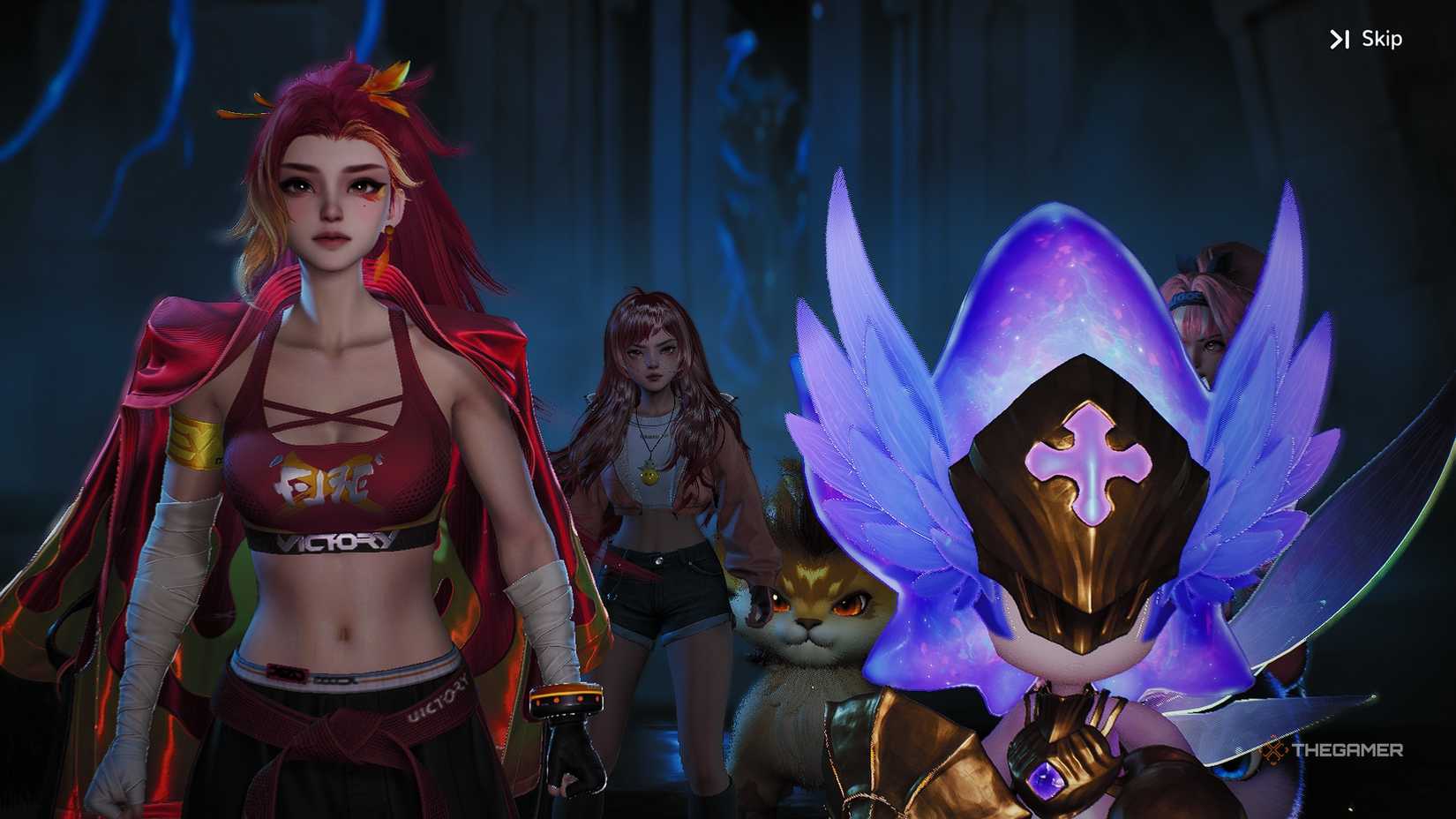 Aniimo Coach Lita defending other Pathfinders with her Aniimo.