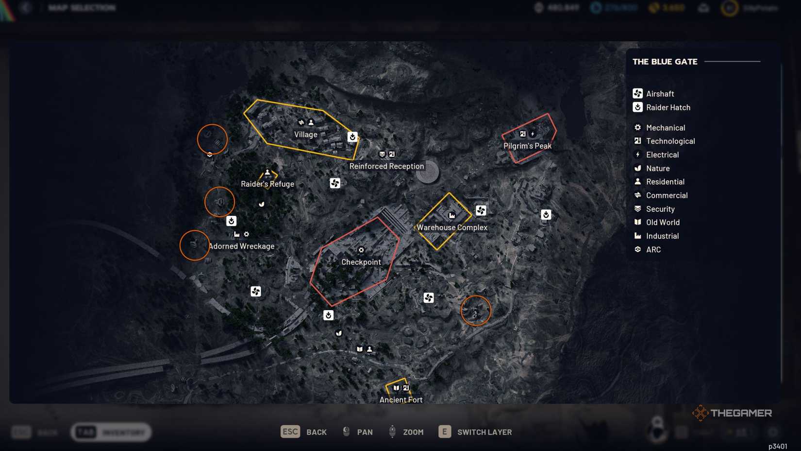 Arc Raiders marking Arc Deforesters on the map.