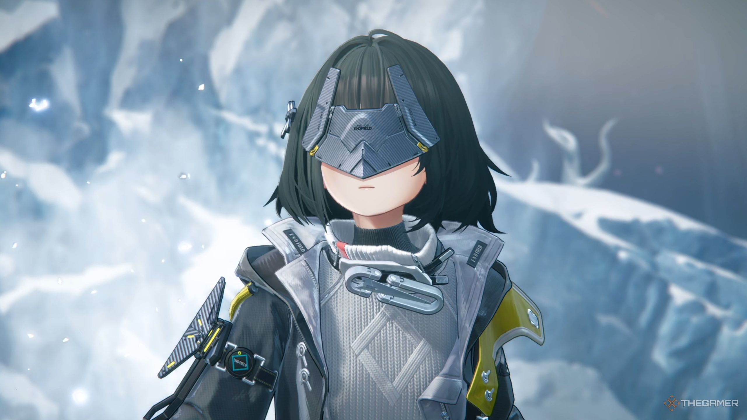 Arknights Endfield Endministrator in the ice region.