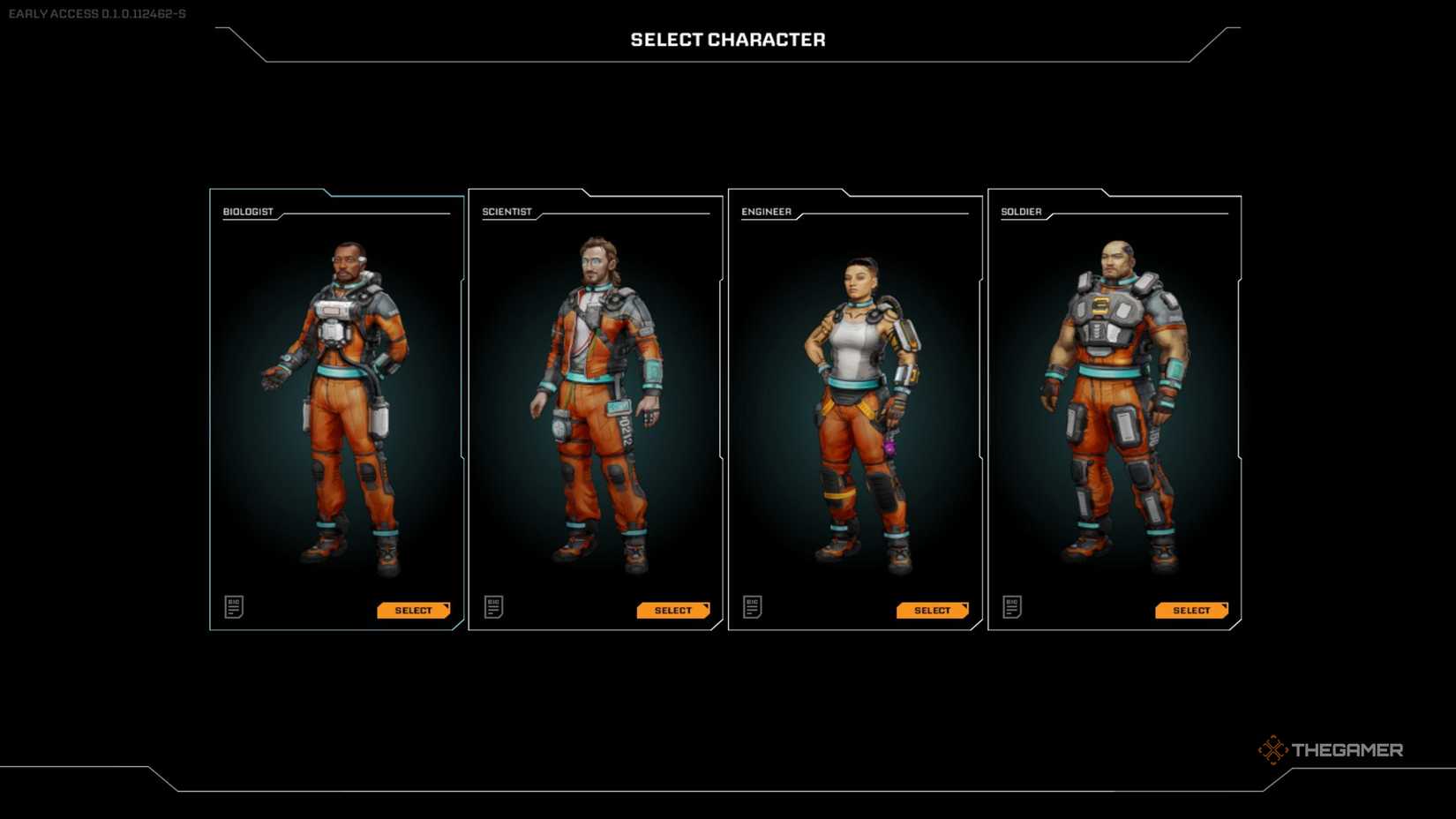 Character selection in StarRupture.