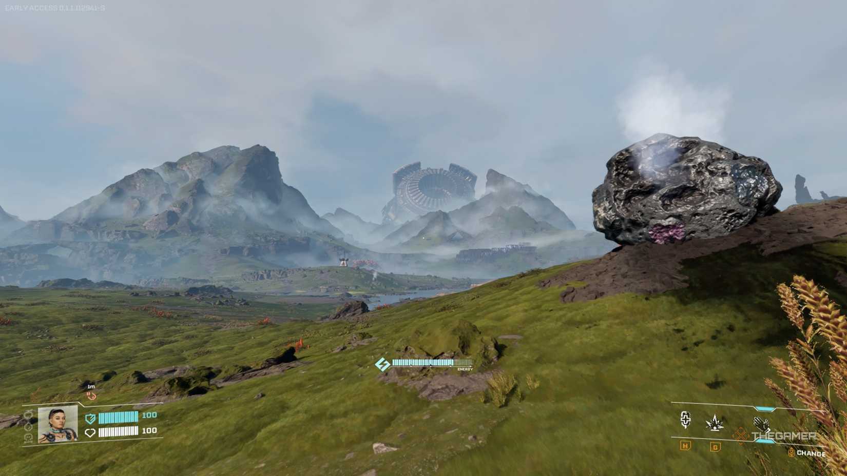 This is StarRupture's character adjustment mode.