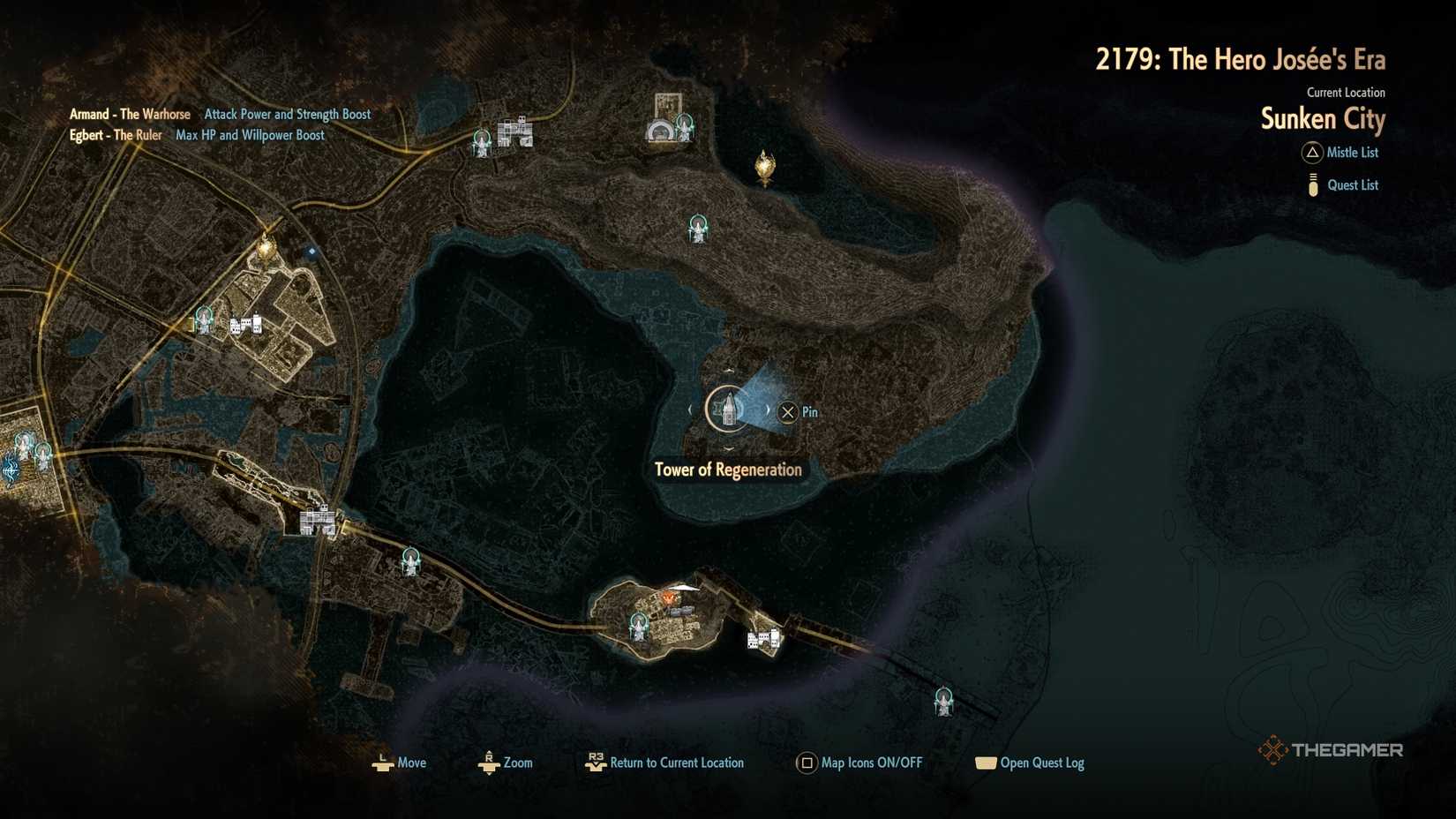 CODE VEIN 2 Sunken City Golden Blood Bead Location Map #2.