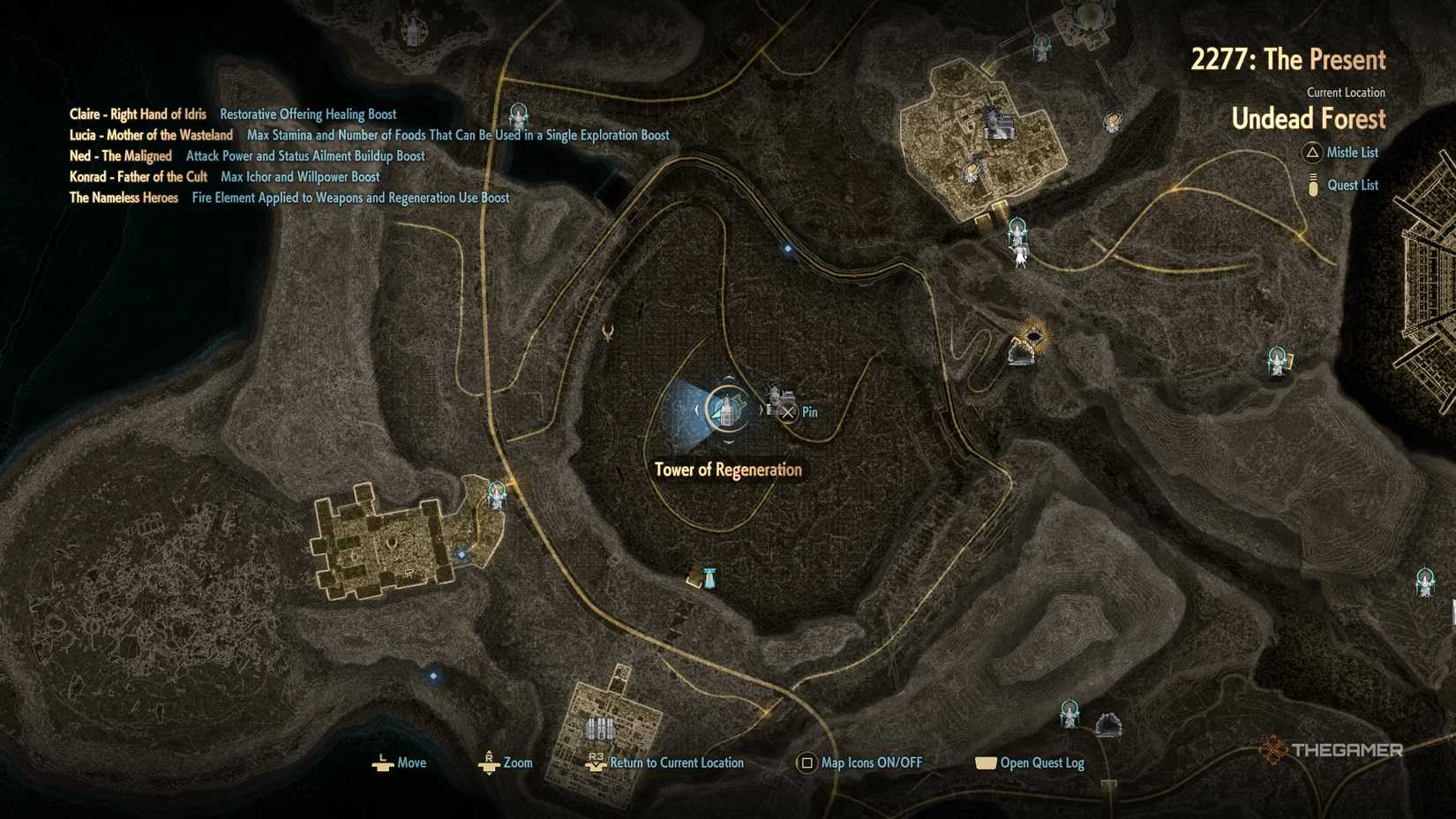 CODE VEIN 2 Undead Forest Golden Blood Bead Location Map #3.