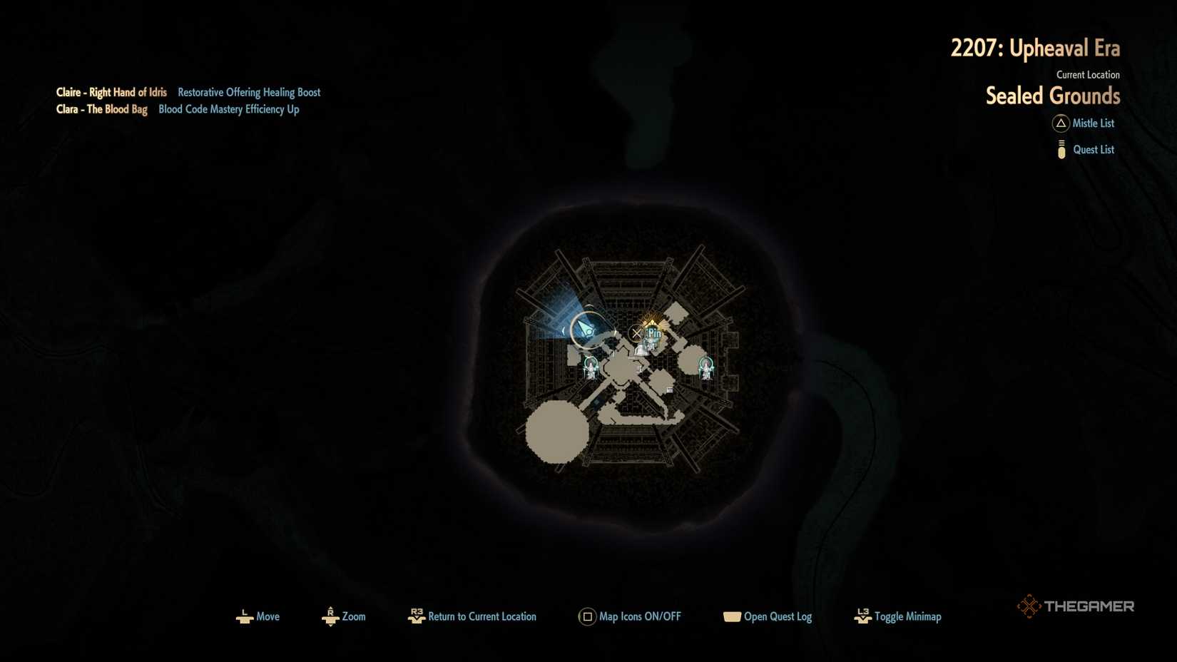 CODE VEIN 2 Ceiling Ground Golden Blood Bead Location Map #2.