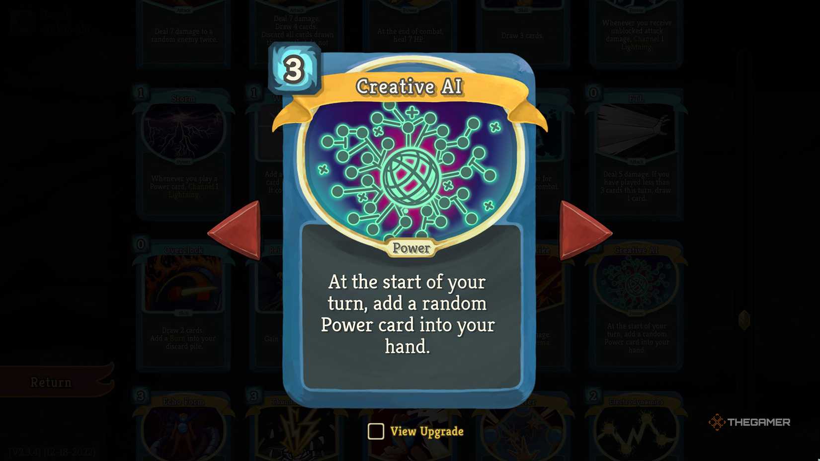 Creative AI power card in Slay the Spire.