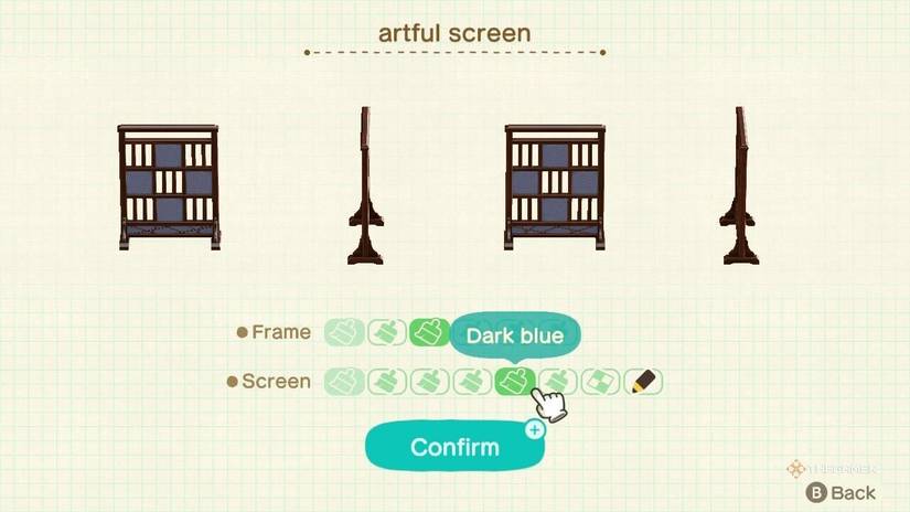 Refinement screen customization in Hotel Resort in Animal Crossing New Horizons in update 3.0.