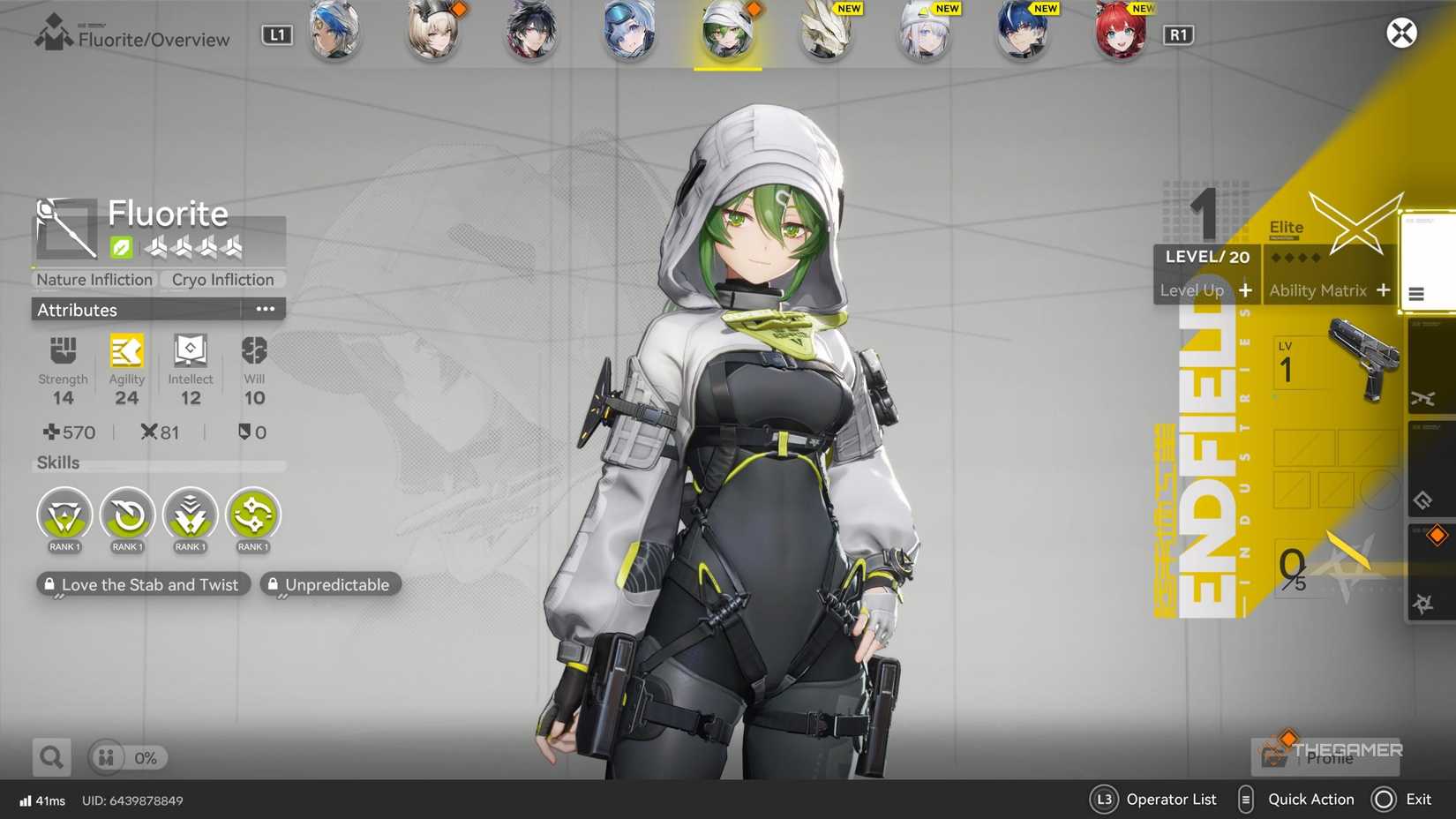 Overview of fluorite at Arknights Endfield.