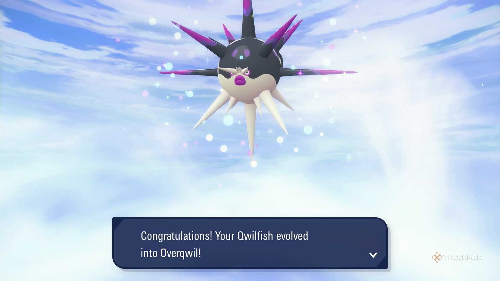 Obtaining Overqwil after evolving Hisuian Qwilfish in Pokemon Legends: ZA's Mega Dimension DLC.