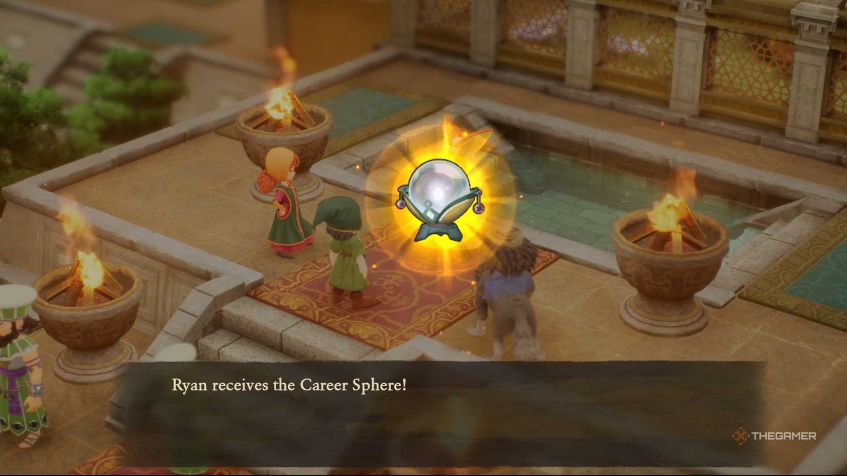 Getting the Career Sphere in Dragon Quest 7 Reimagined.