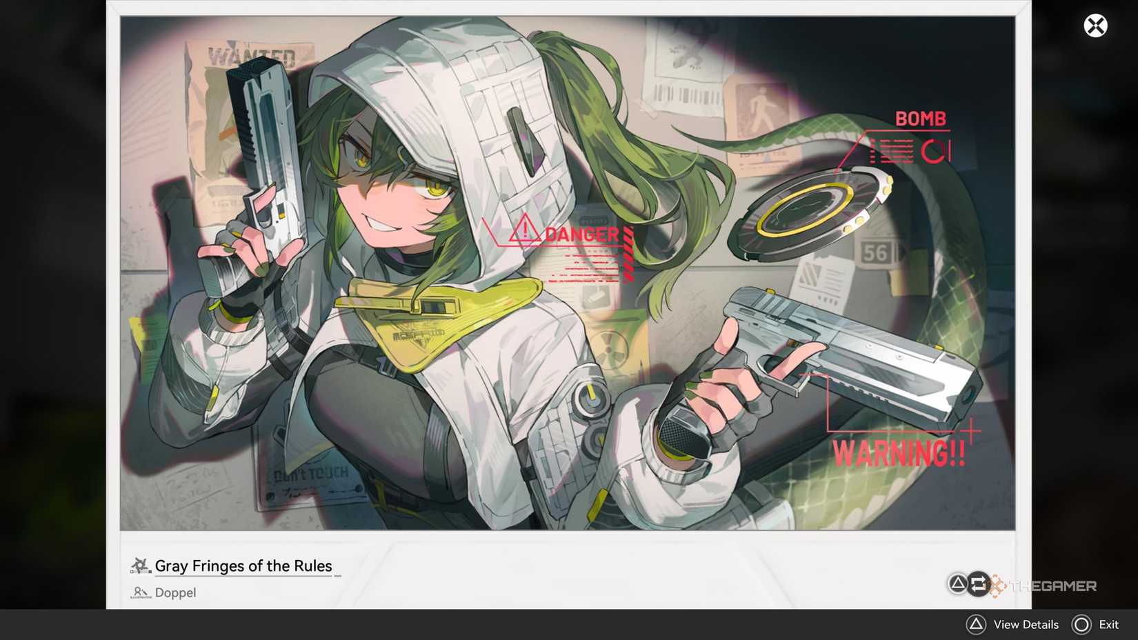 Gray Fringes of the Rules art of Fluorite in Arknights Endfield.