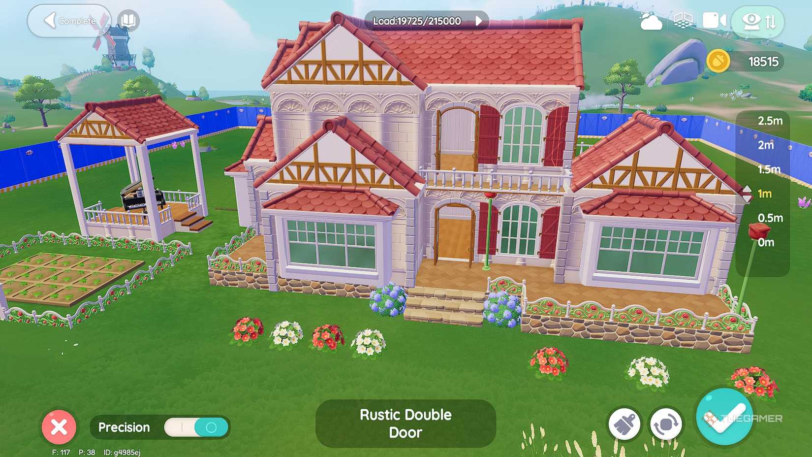 Heartopia A rose-themed manor and garden.