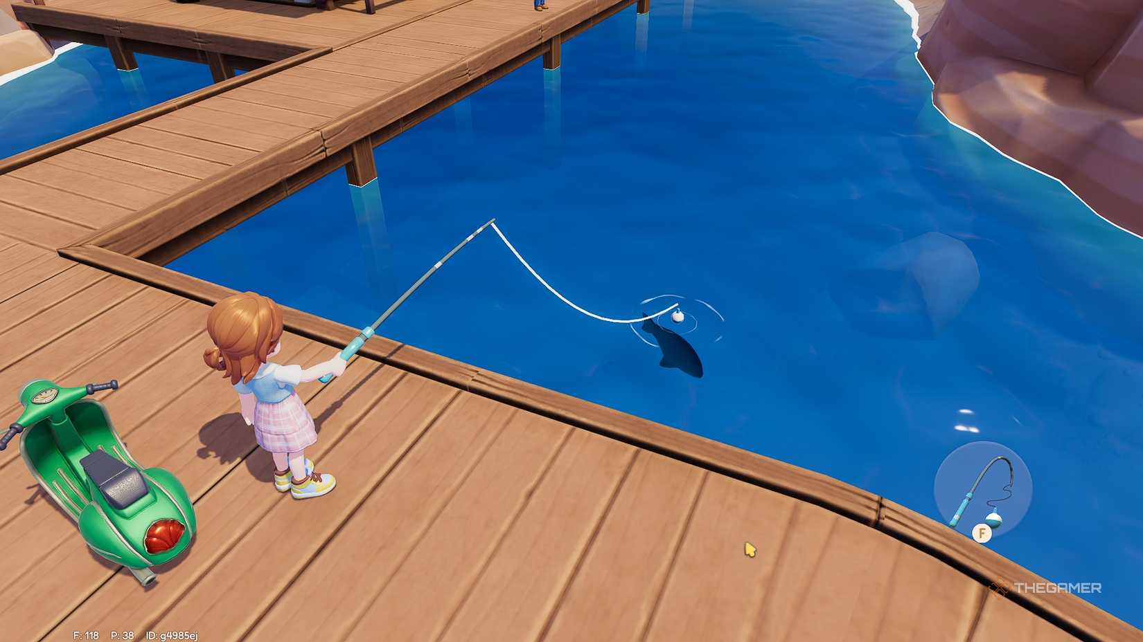 Heartopia Fishing by the harbor.