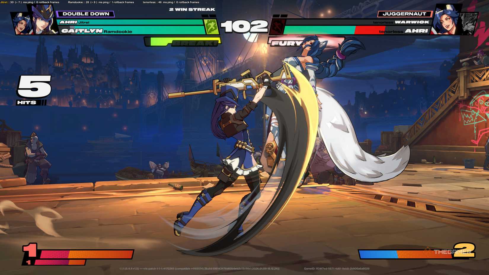 At 2XKO, Ahri was replaced and attacked by Caitlyn.