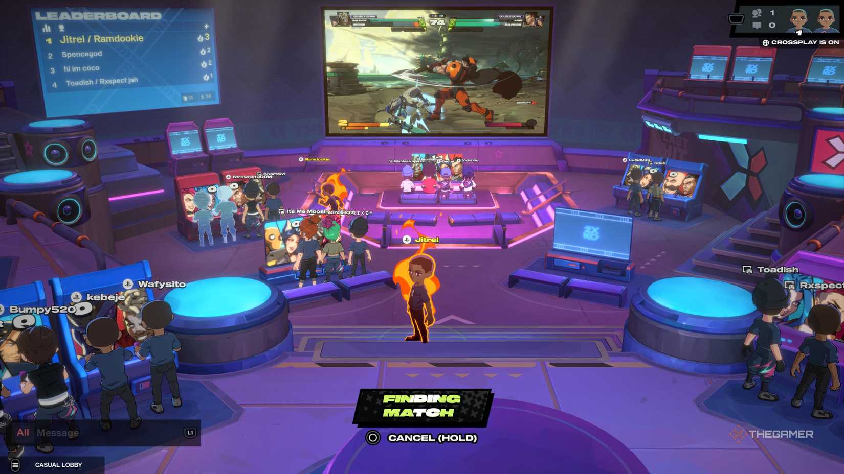 2XKO's Battle Hub while looking for a match.