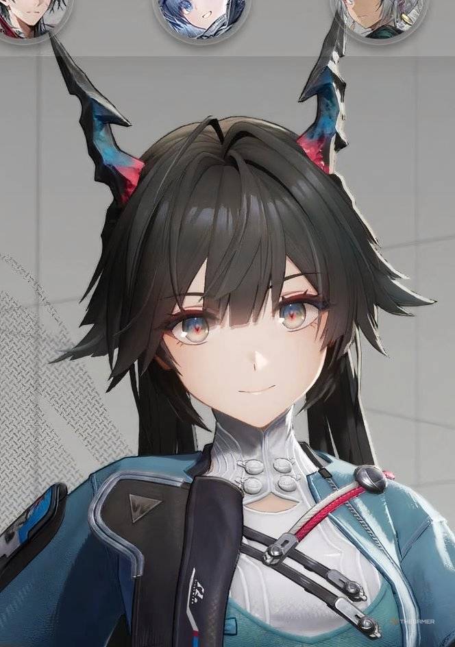 Chen Qianyu's headshot from the overview menu in Arknights: Endfield.