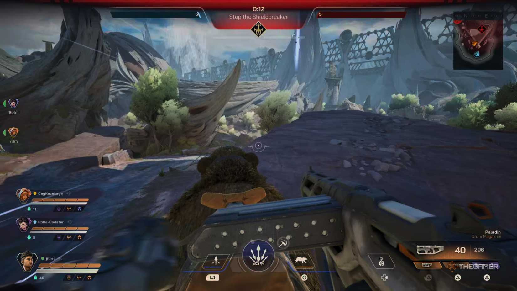 Player on a bear mount in High Guard.