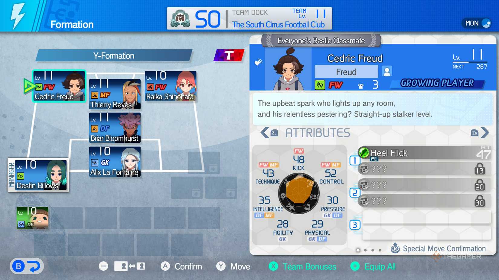 Starter Team Earliest lineup in Inazuma Eleven: Victory Road.