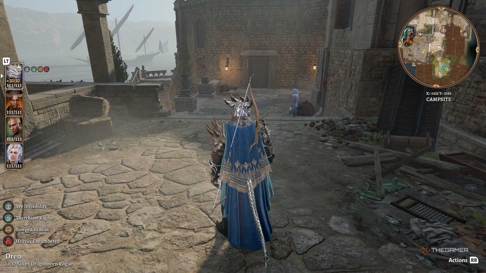 Joltshooter on the back of the main character in Baldur's Gate 3.