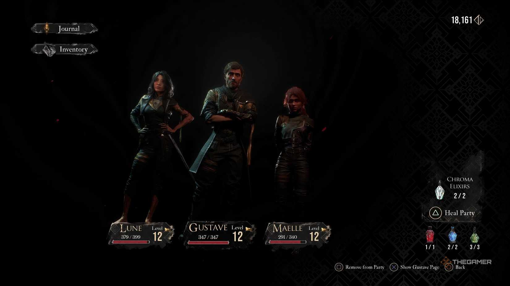 Lune, Gustave, and Maelle, one of the best party formations in Clair Obscur: Expedition 33 by default.