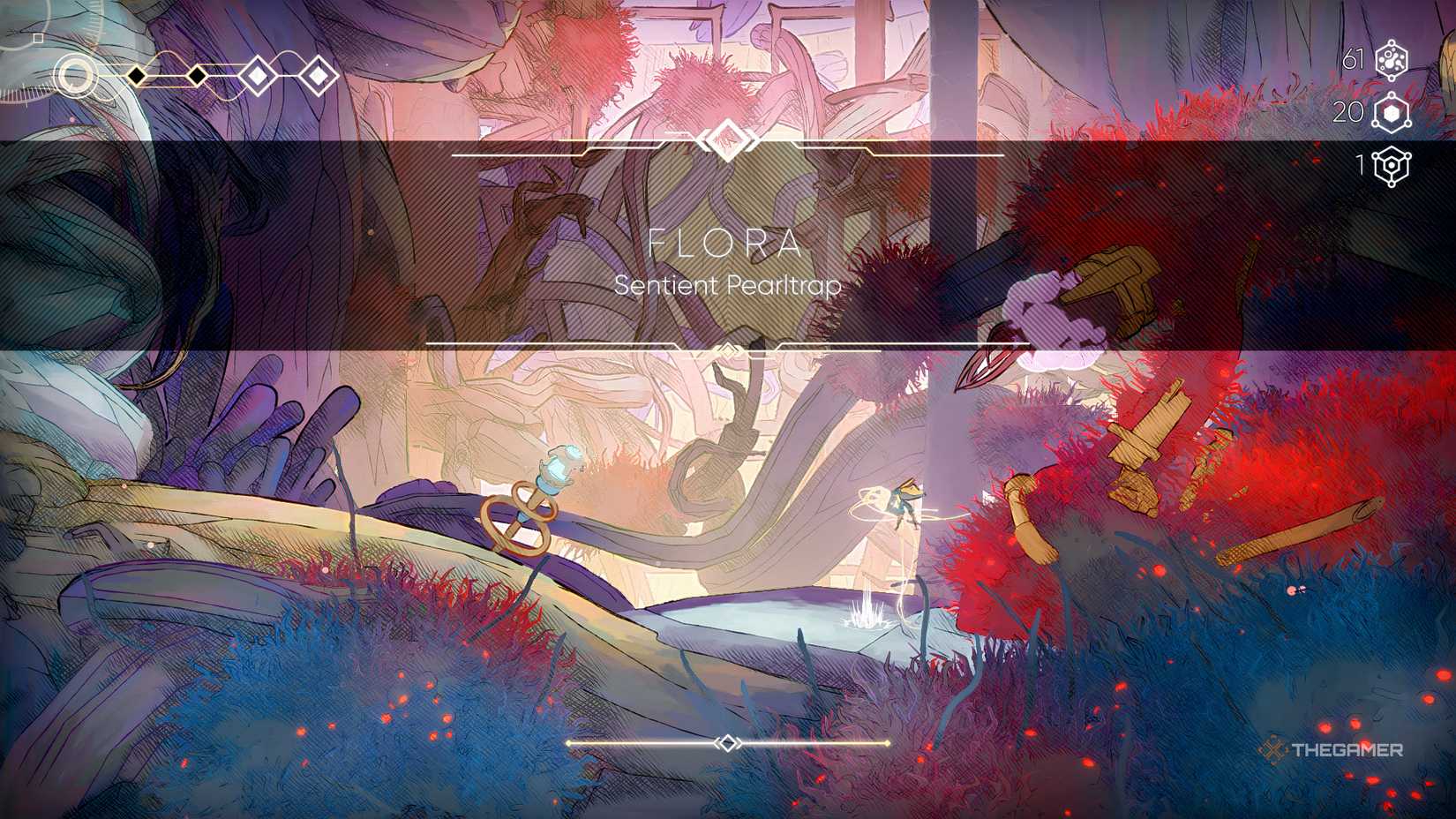 The Flora Boss Intro Jump in MIO: Memories In Orbit.