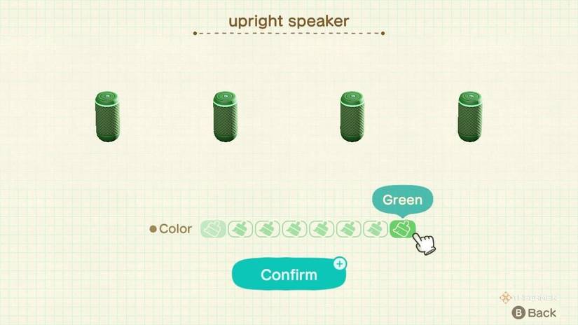 Speaker placement in the Hotel Resort room in Animal Crossing New Horizons in update 3.0.