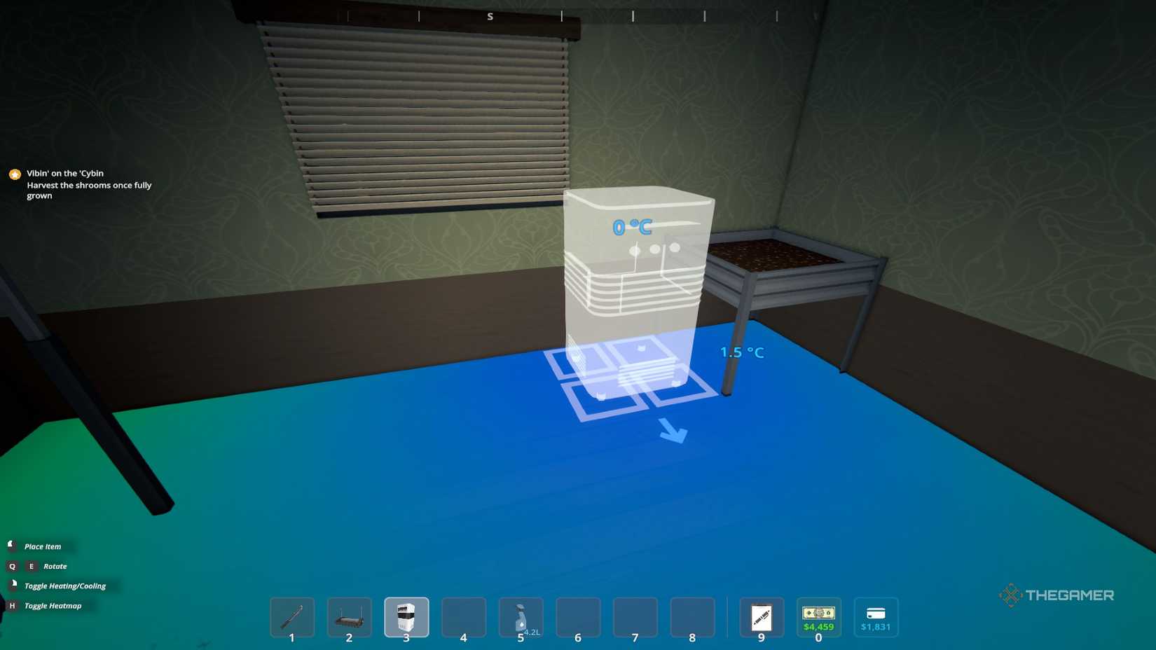 Placing the AC unit in the plan 1.