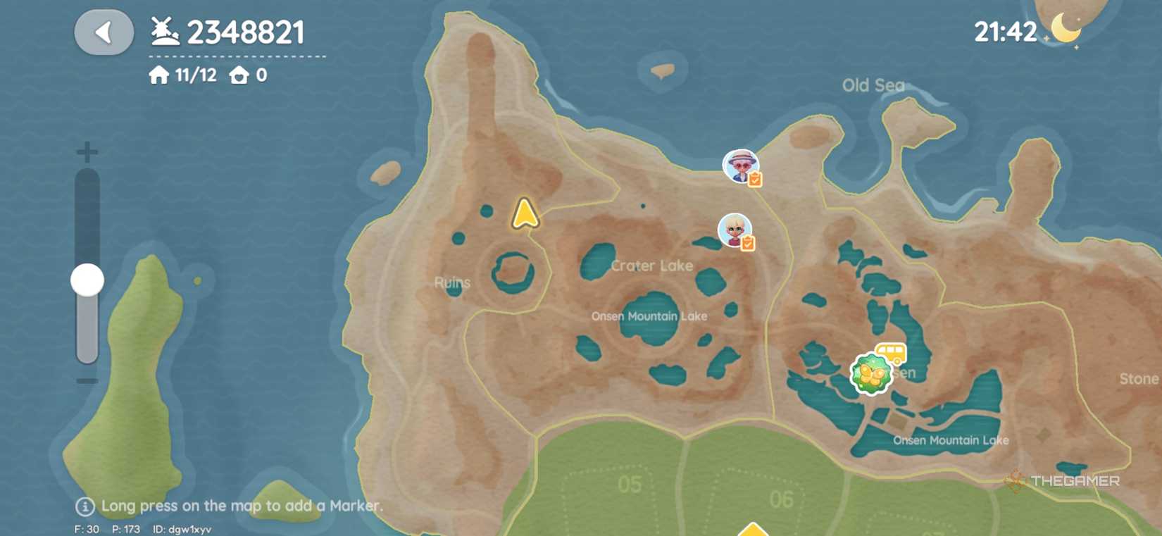 Player near the ruins in Heartopia.