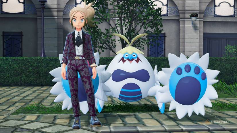 The main character stands next to a Crabominable in Pokemon Legends: Z-A.