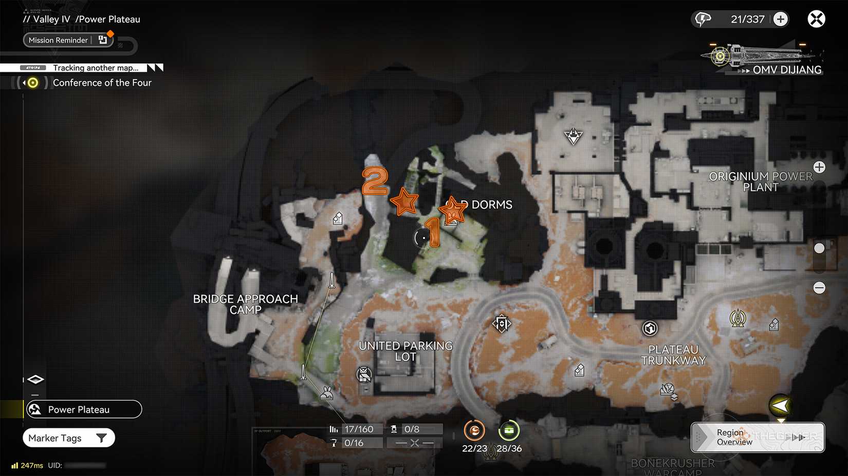 Aurylene Locations in Old Dorms in Power Plateau in Arknights: Endfield.