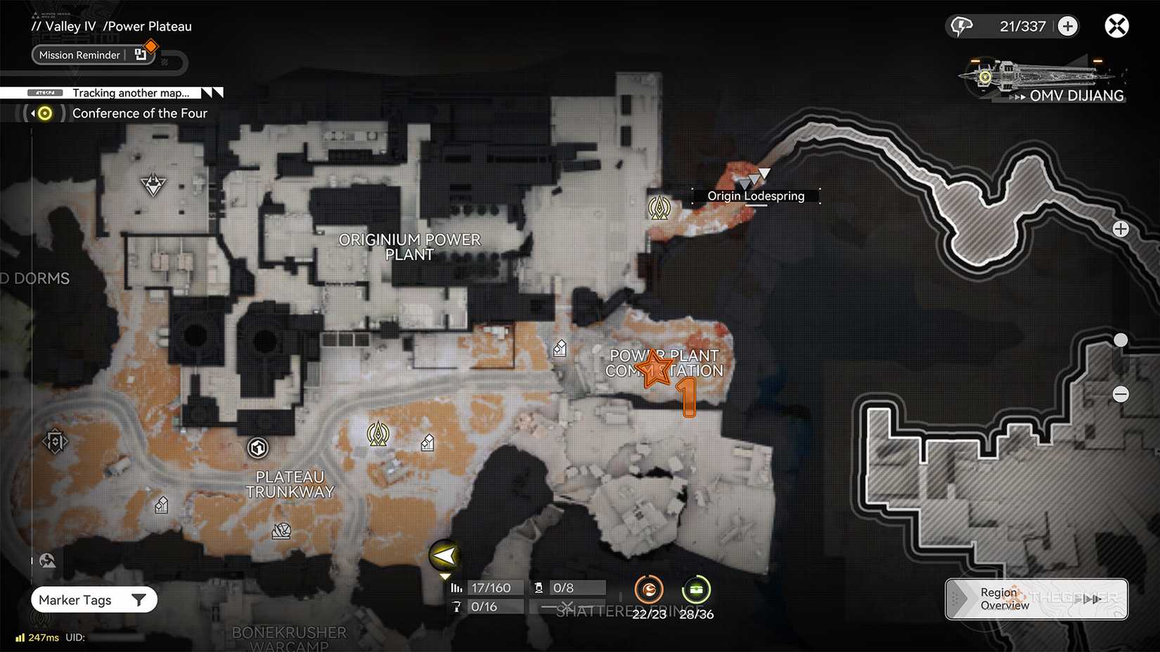 Aurylene places in Power Plant Comm Station in Power Plateau in Arknights: Endfield.