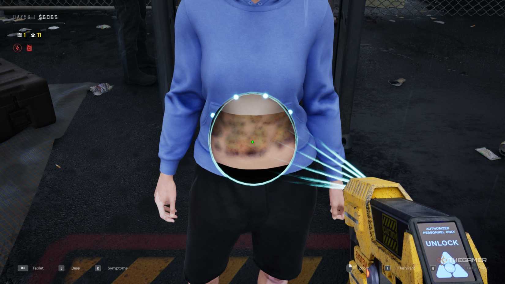 Quarantine Zone bruised bonfire.