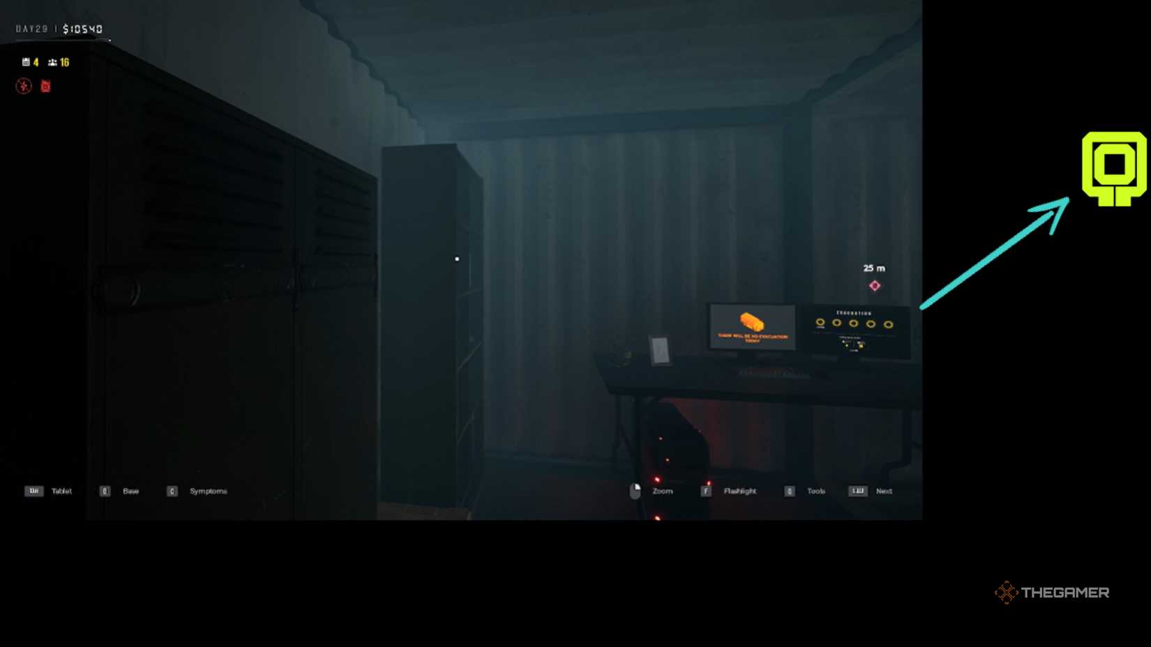 Quarantine zone stream with icon for custom characters.