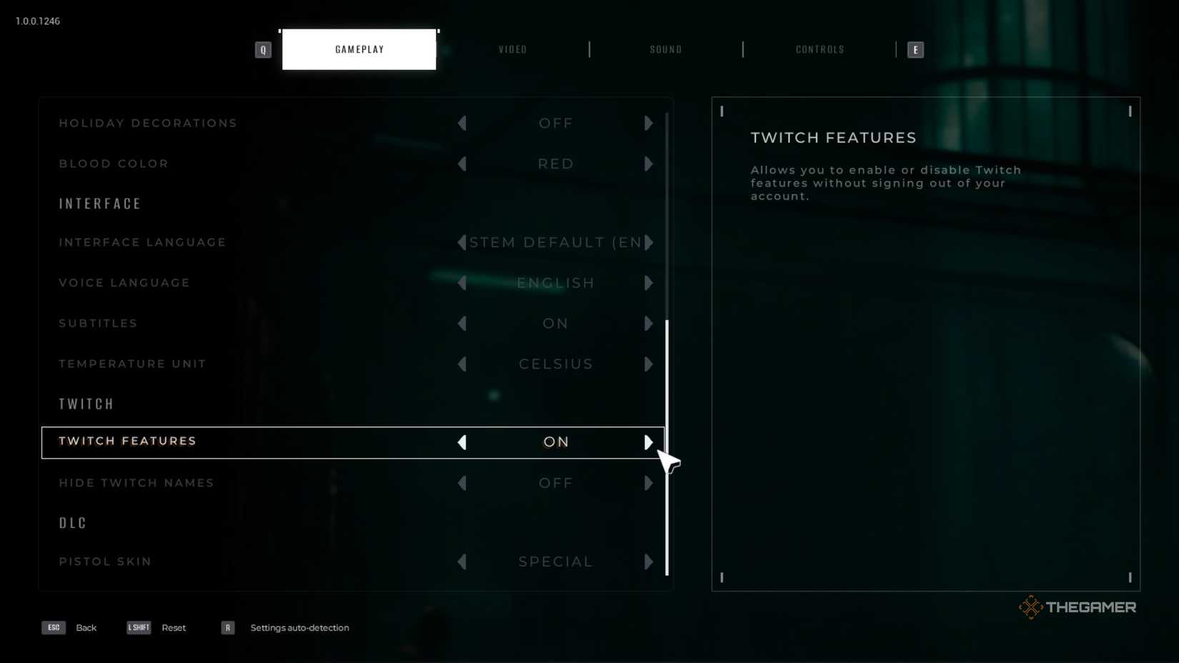 Quarantine Zone Final Check Twitch Settings.