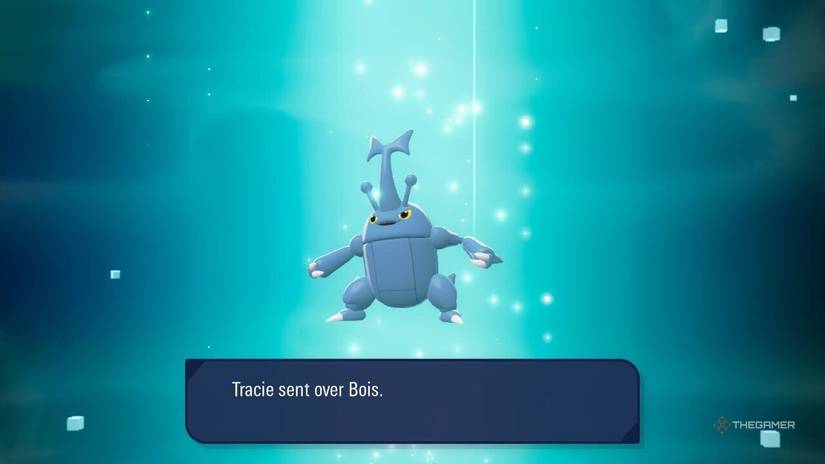 Getting Heracross in the Pokemon Legends ZA store on a side mission.