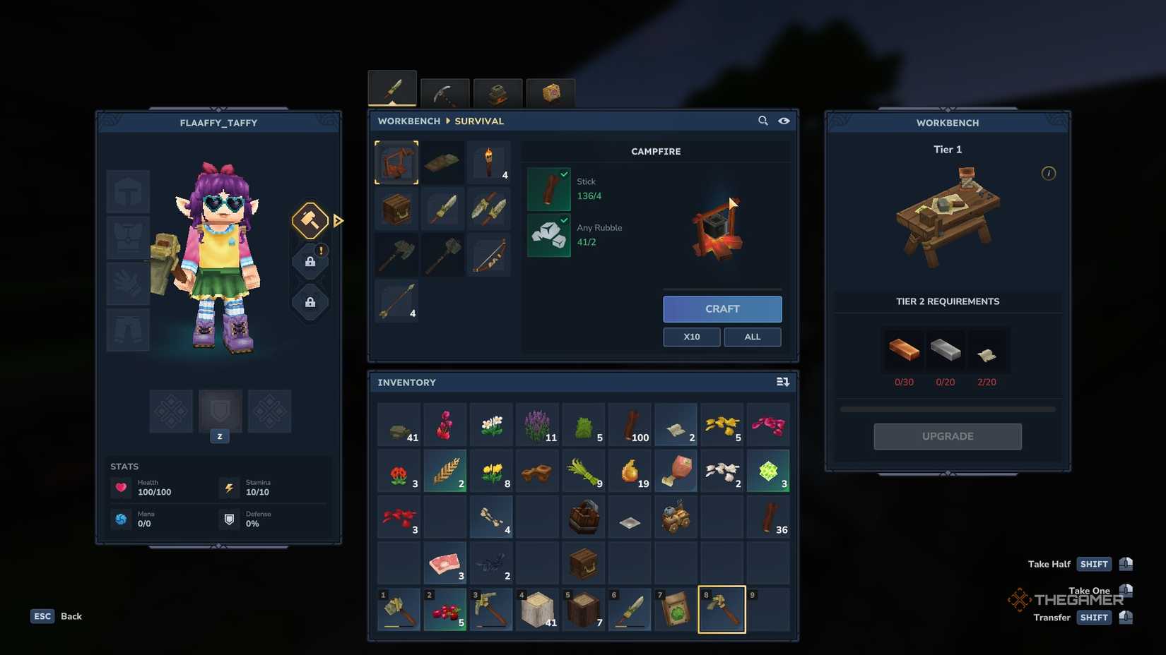 Recipe for a Survival CampfireKit in Hytale.