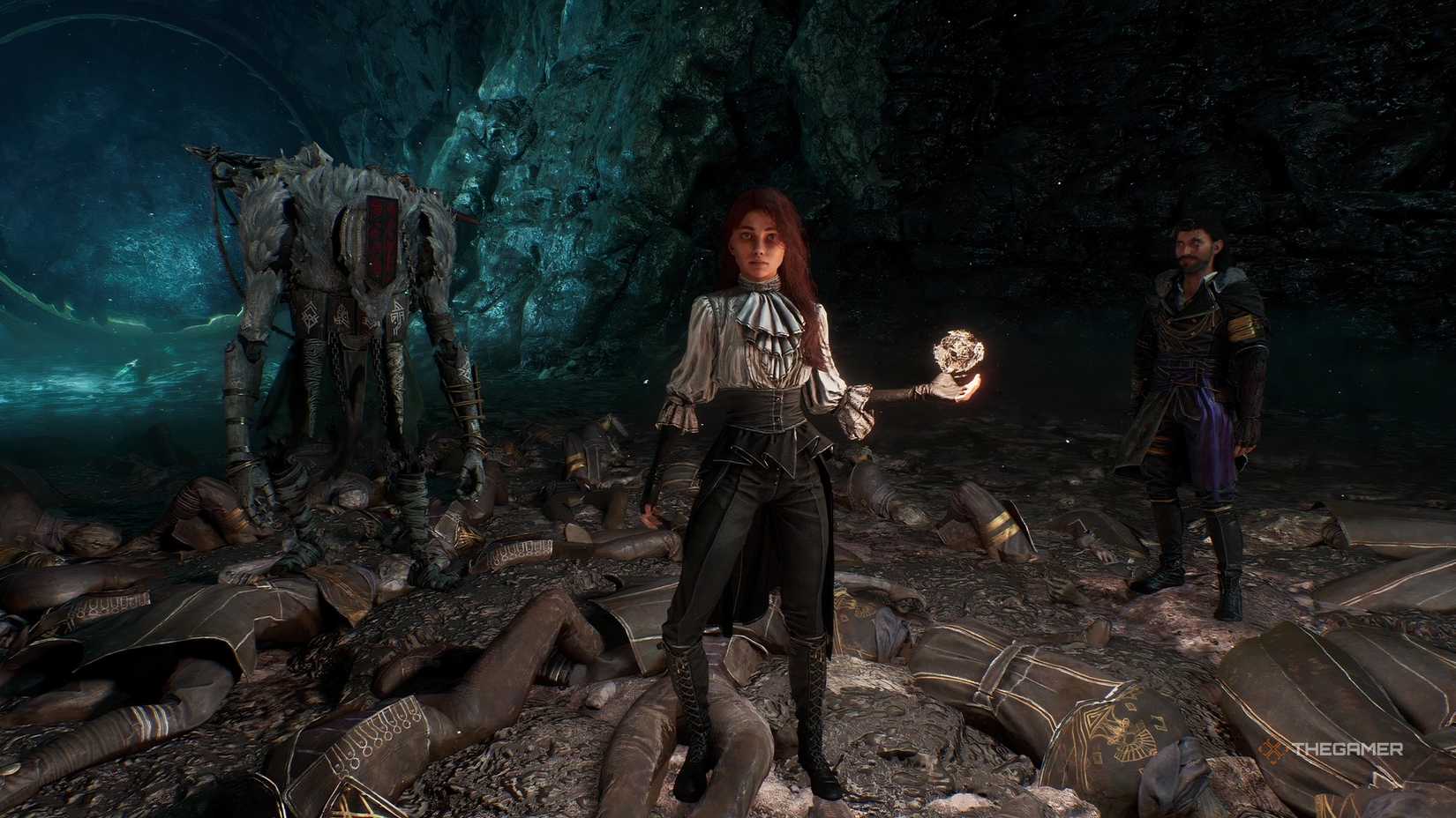 The Clair Obscur: Expedition 33 party formation of Maelle, Monoco, and Verso.