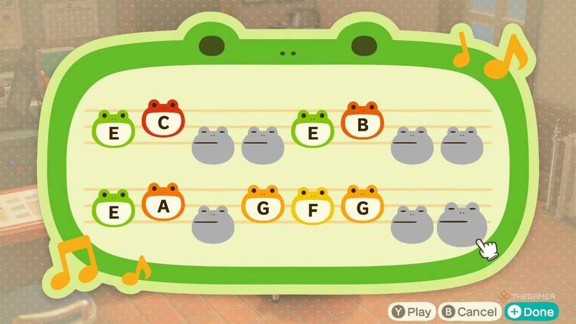 The notes to make your town sing the song from Kiki's Delivery Service in Animal Crossing New Horizons.