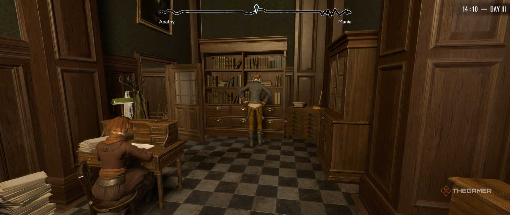 Two people who work at City Hall in Pathologic 3.