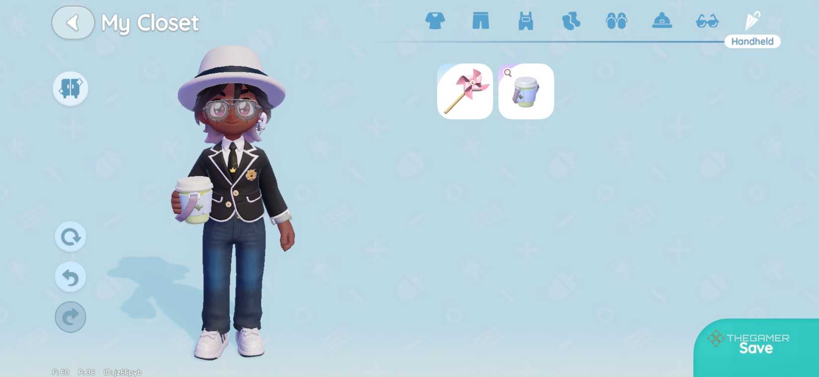 Heartopia player in business casual.