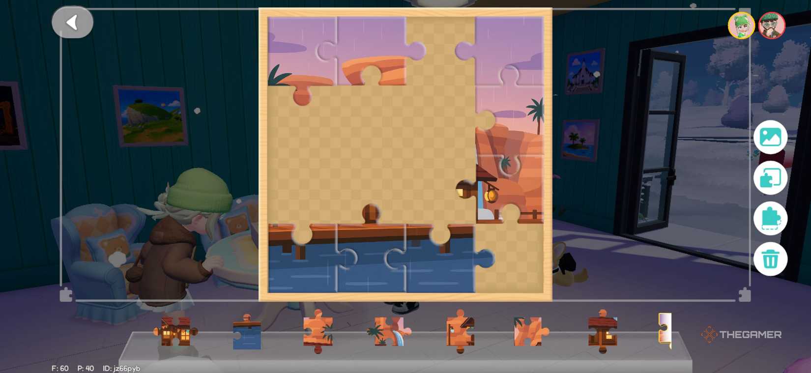 Players completing puzzles together in Heartopia. 